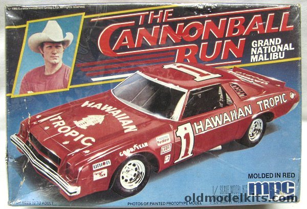 MPC 1/25 Cannonball Run Movie Grand National Malibu - Terry Bradshaw, 1-0681 plastic model kit